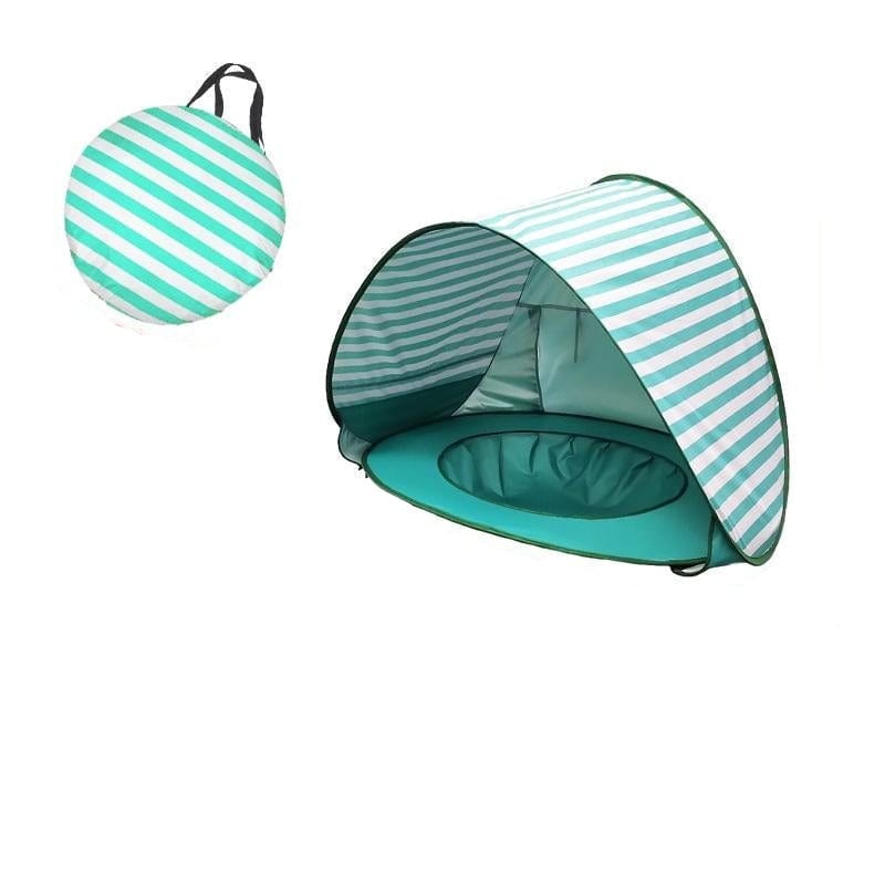 Baby Essentials-4 Green UV Protection Pop-Up Baby Beach Tent