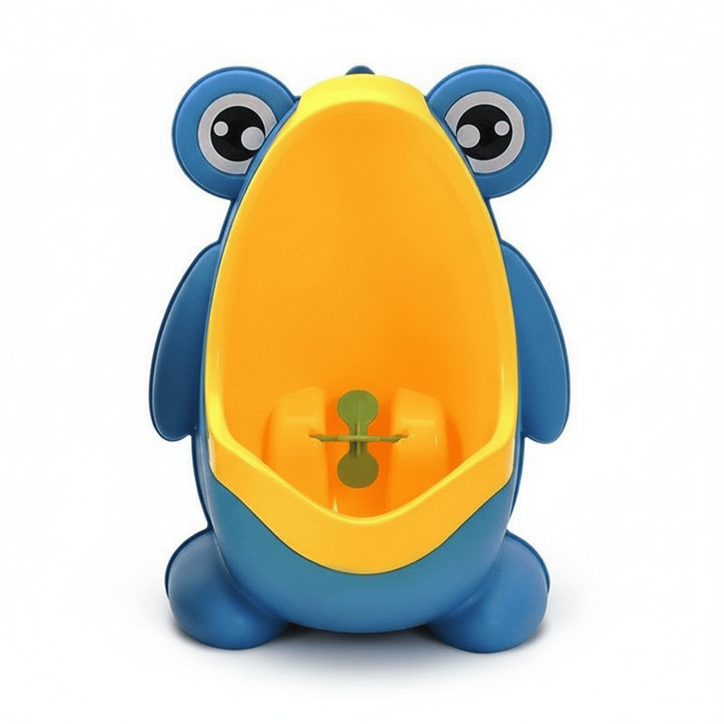 Baby Essentials-6 Yellow Frog Shape Wall-Mounted Urinate Trainer
