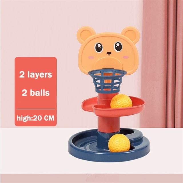 Baby Essentials-8 2 Layers Baby Rolling Ball Tower – Fun & Educational Toy