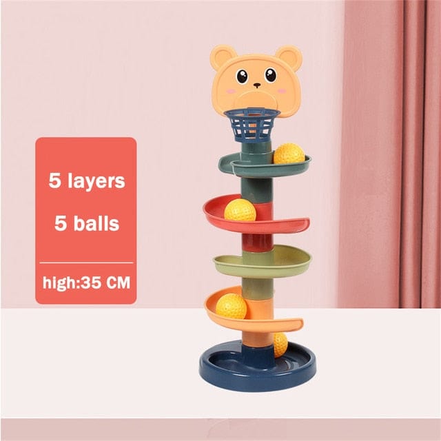 Baby Essentials-8 5 Layers Baby Rolling Ball Tower – Fun & Educational Toy