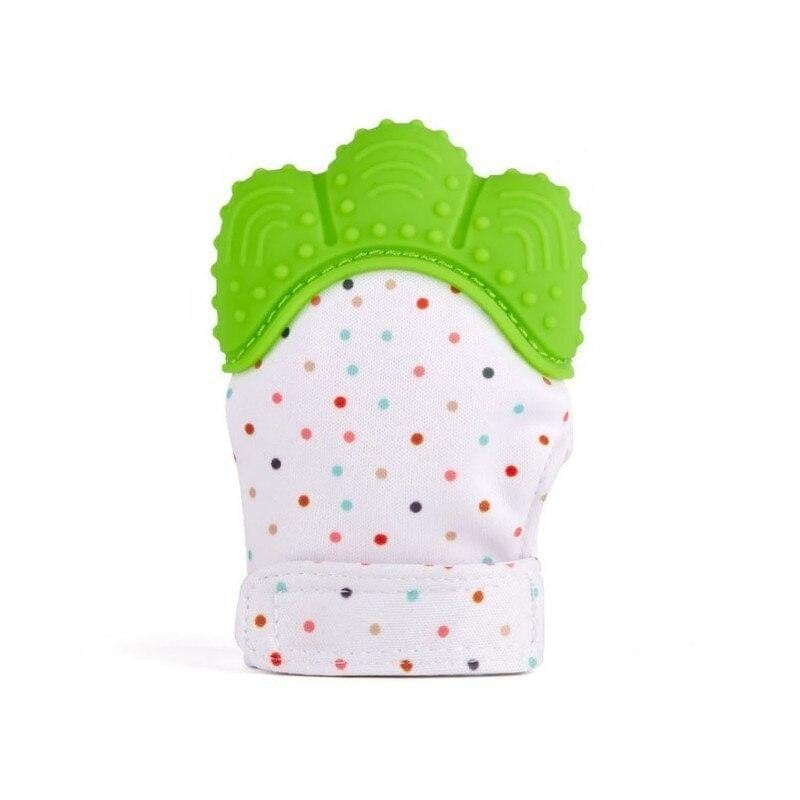 Baby Essentials-4 Green Wearable Baby Teething Mitten