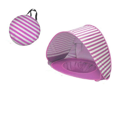 Baby Essentials-4 Pink UV Protection Pop-Up Baby Beach Tent