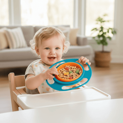 Baby Essentials-5 360° Rotatable Gyro Bowl – No More Spills!