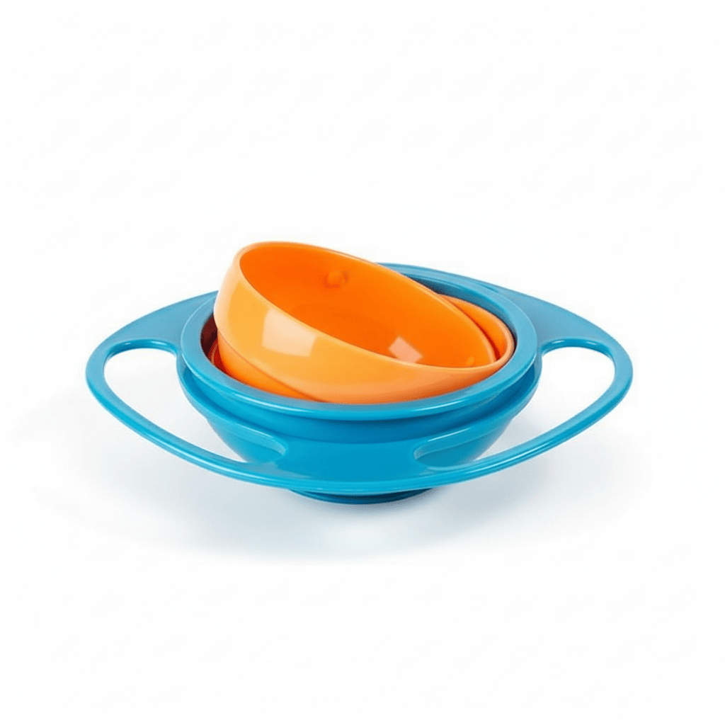 Baby Essentials-5 360° Rotatable Gyro Bowl – No More Spills!
