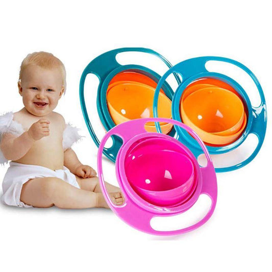 Baby Essentials-5 360° Rotatable Gyro Bowl – No More Spills!
