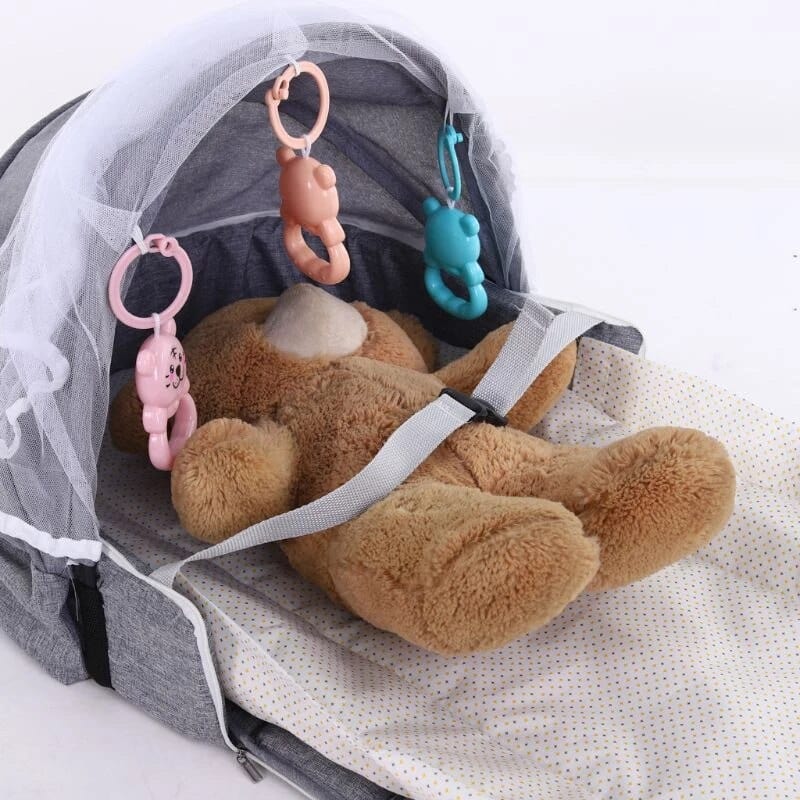 Baby Essentials-5 Foldable Baby Bed with Mosquito Net