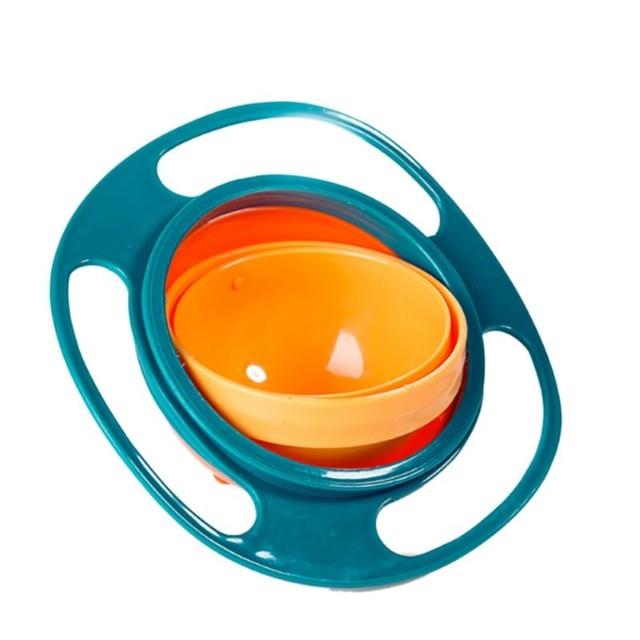 Baby Essentials-5 Green 360° Rotatable Gyro Bowl – No More Spills!