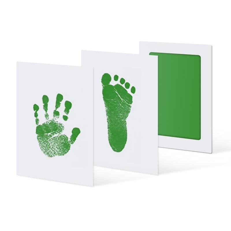 Baby Essentials-5 Green Baby Hand & Foot Print Mold Pad