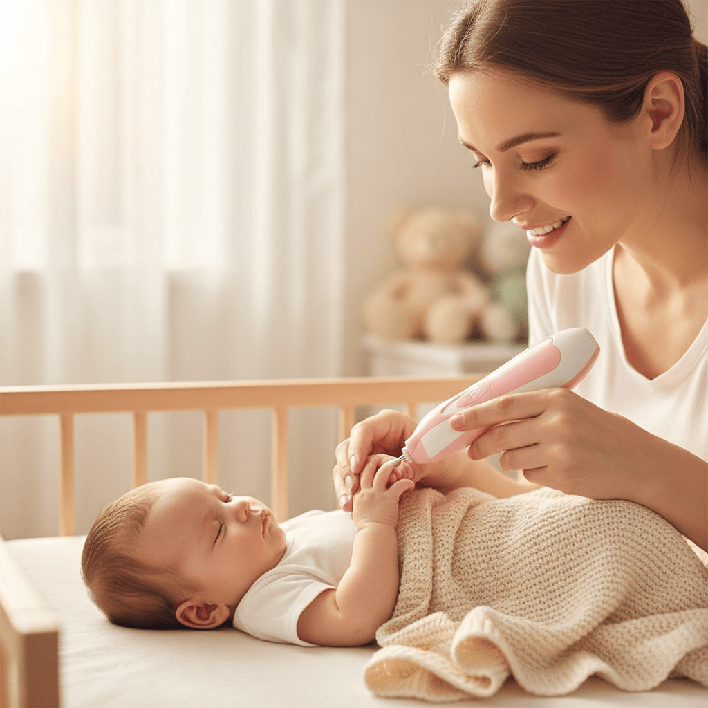 Baby Essentials-5 Painless Electric Baby Nail Trimmer