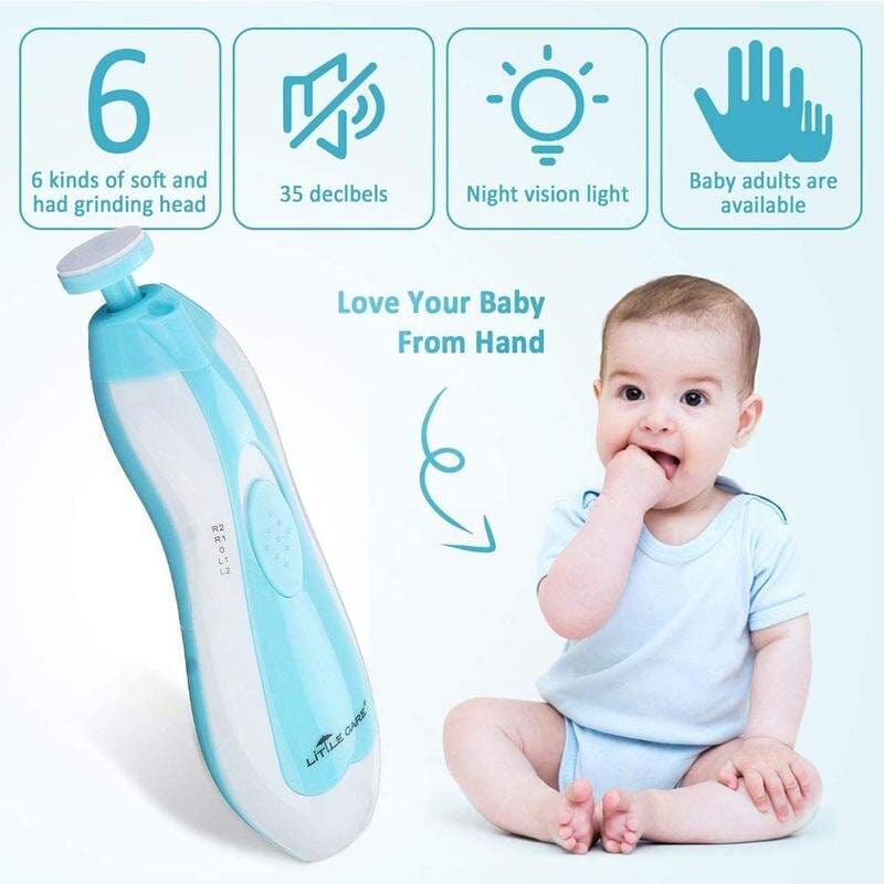 Baby Essentials-5 Painless Electric Baby Nail Trimmer