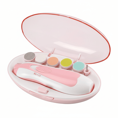 Baby Essentials-5 Pink Painless Electric Baby Nail Trimmer