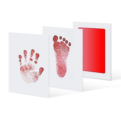 Baby Essentials-5 Red Baby Hand & Foot Print Mold Pad