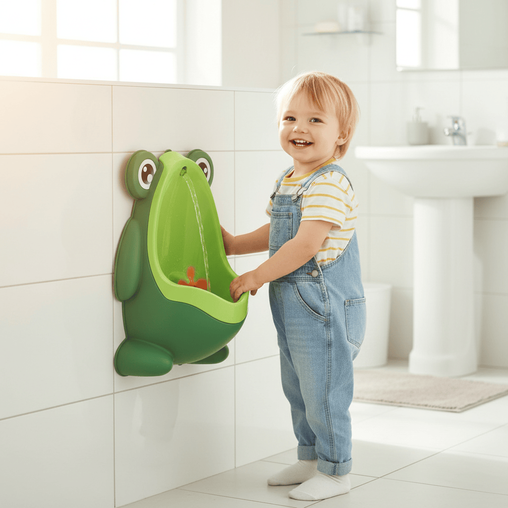 Baby Essentials-6 Frog Shape Wall-Mounted Urinate Trainer