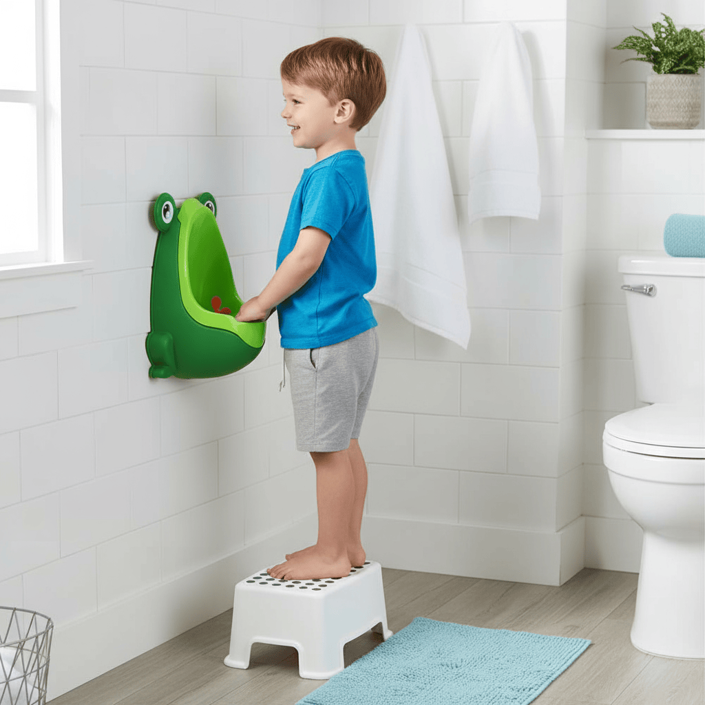 Baby Essentials-6 Frog Shape Wall-Mounted Urinate Trainer