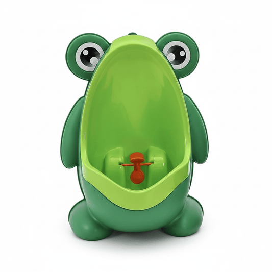 Baby Essentials-6 Green Frog Shape Wall-Mounted Urinate Trainer