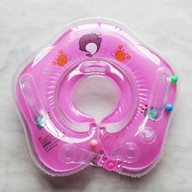 Baby Essentials-6 Pink Baby Neck Float Ring Tube