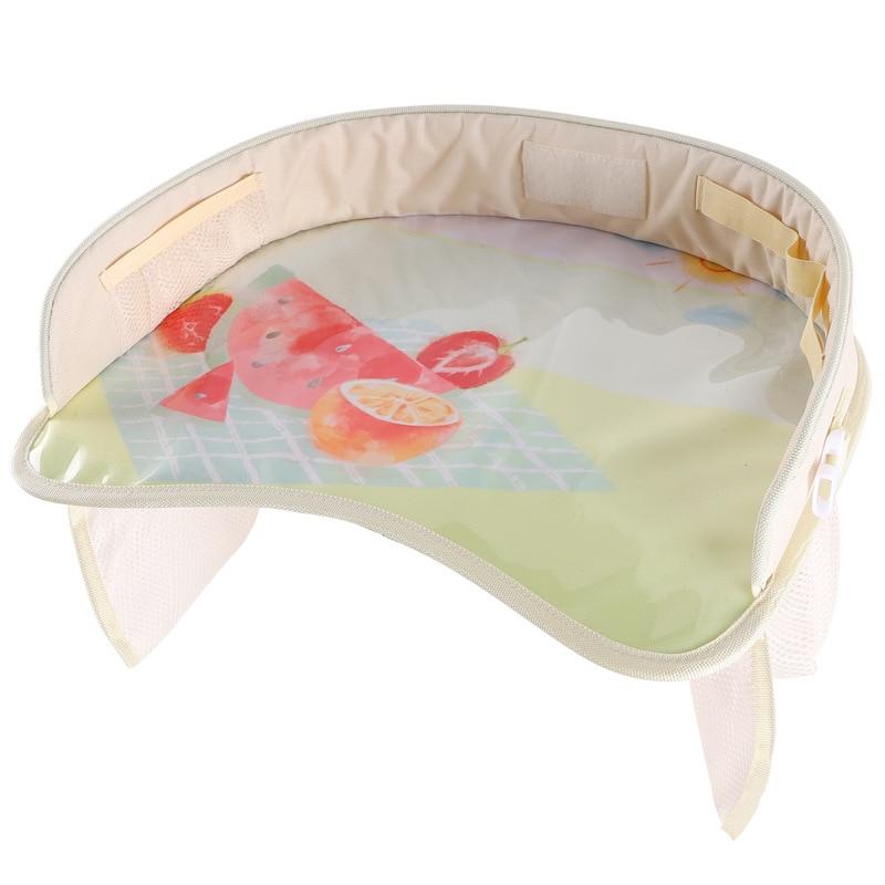 Baby Essentials-6 White Portable Waterproof Baby Car Tray