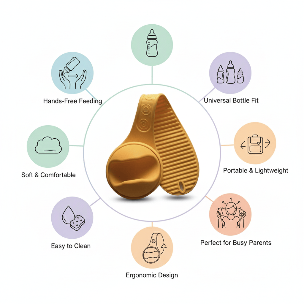 Baby Essentials-7 Baby Hand Free Bottle Holder