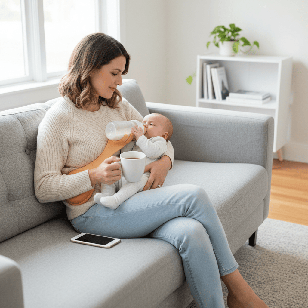 Baby Essentials-7 Baby Hand Free Bottle Holder