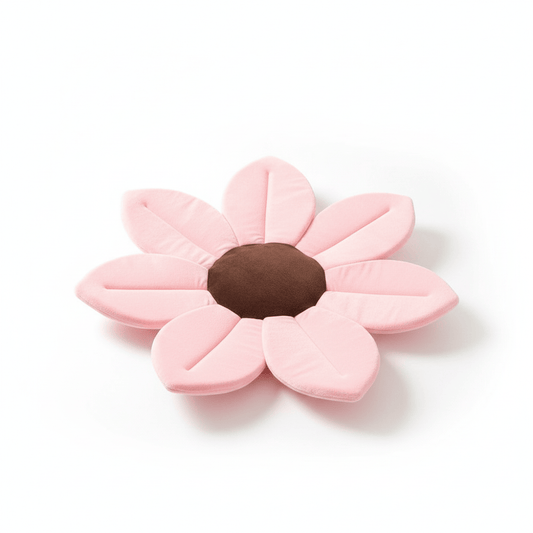 Baby Essentials-7 Pink Soft Blossom Baby Bath Cushion