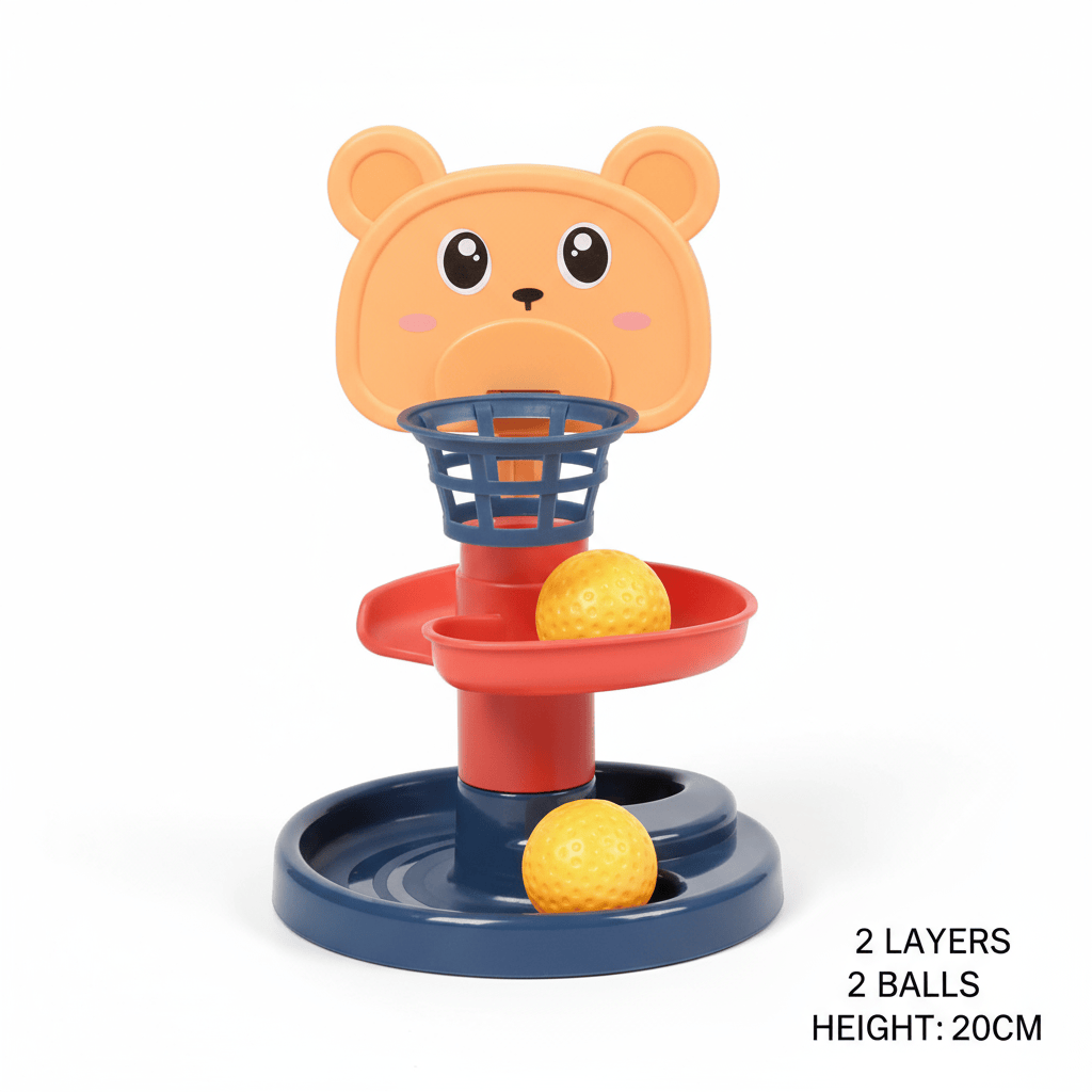 Baby Essentials-8 2 Layers Baby Rolling Ball Tower – Fun & Educational Toy