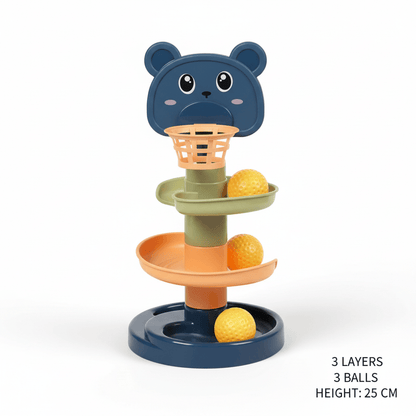 Baby Essentials-8 3 Layers Baby Rolling Ball Tower – Fun & Educational Toy