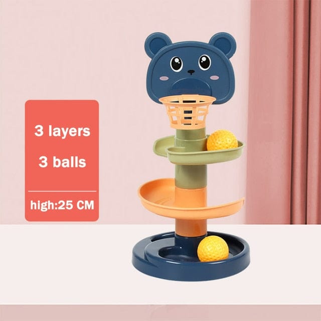 Baby Essentials-8 3 Layers Baby Rolling Ball Tower – Fun & Educational Toy