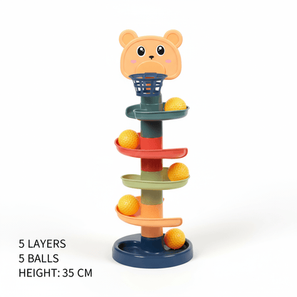 Baby Essentials-8 5 Layers Baby Rolling Ball Tower – Fun & Educational Toy