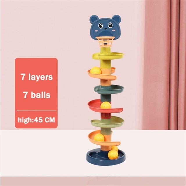 Baby Essentials-8 7 Layers Baby Rolling Ball Tower – Fun & Educational Toy