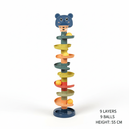 Baby Essentials-8 9 Layers Baby Rolling Ball Tower – Fun & Educational Toy