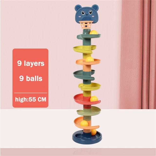 Baby Essentials-8 9 Layers Baby Rolling Ball Tower – Fun & Educational Toy