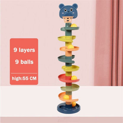 Baby Essentials-8 9 Layers Baby Rolling Ball Tower – Fun & Educational Toy