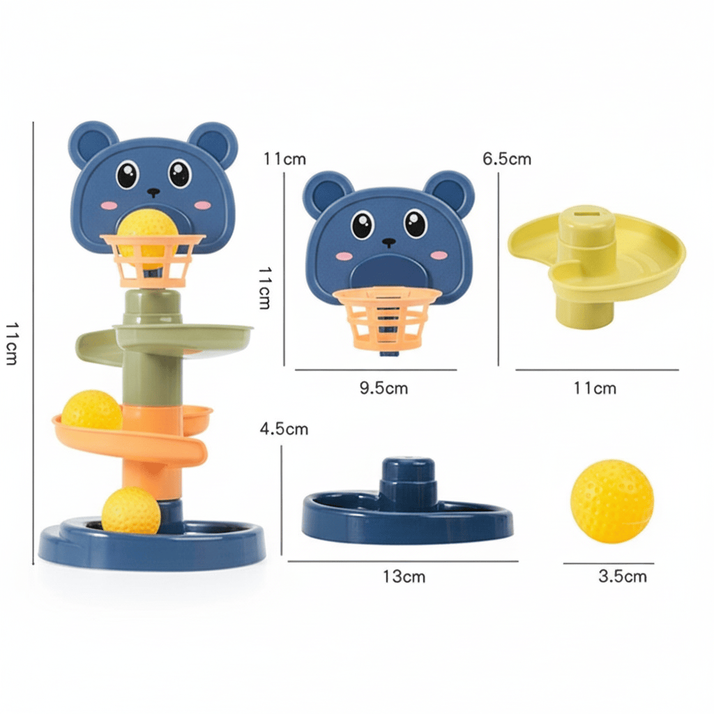 Baby Essentials-8 Baby Rolling Ball Tower – Fun & Educational Toy