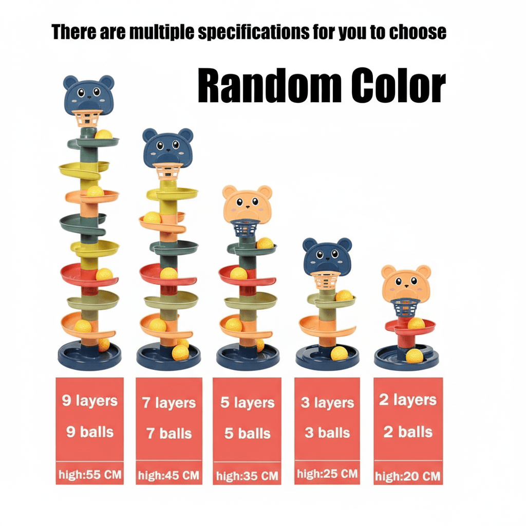 Baby Essentials-8 Baby Rolling Ball Tower – Fun & Educational Toy