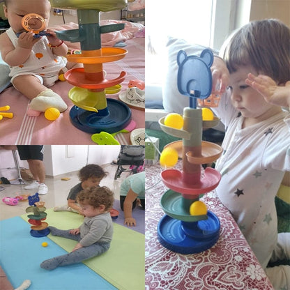 Baby Essentials-8 Baby Rolling Ball Tower – Fun & Educational Toy