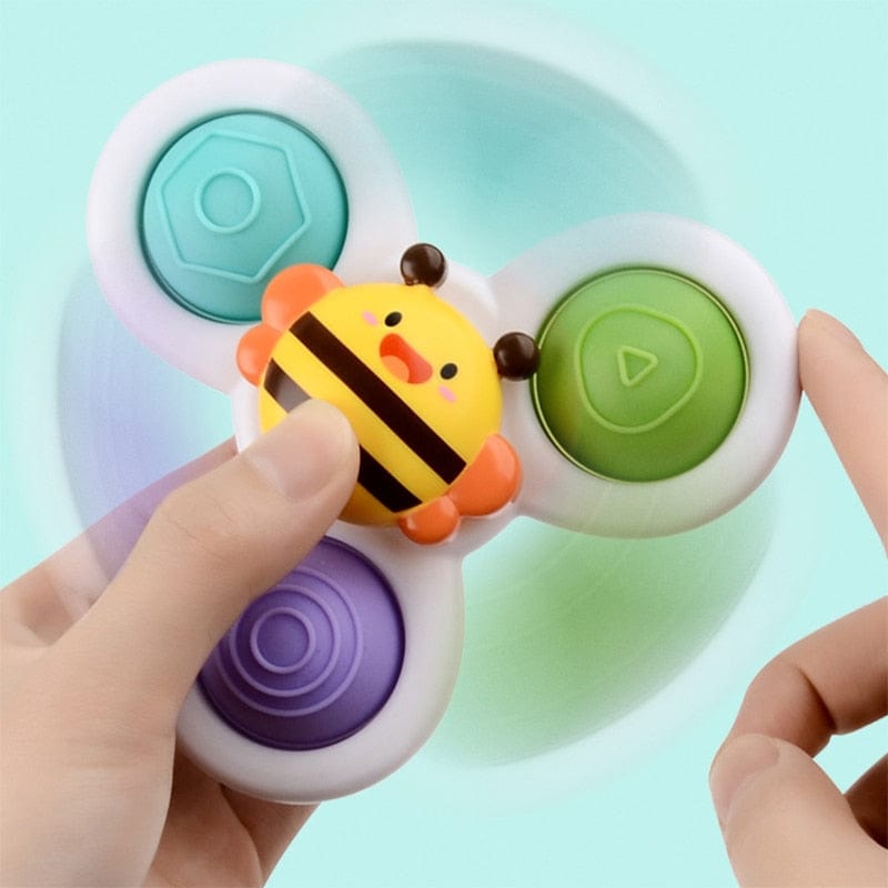 Baby Essentials-8 Baby Spinner Suction Cup Bath Toys