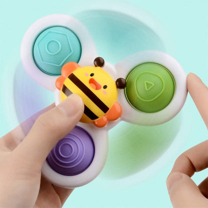 Baby Essentials-8 Baby Spinner Suction Cup Bath Toys