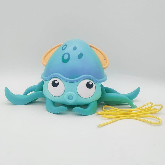 Baby Essentials-8 Blue Crawling Octopus Baby Bath Toy