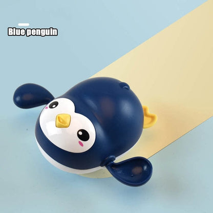 Baby Essentials-8 Blue Penguin Baby Bath Toys for Fun
