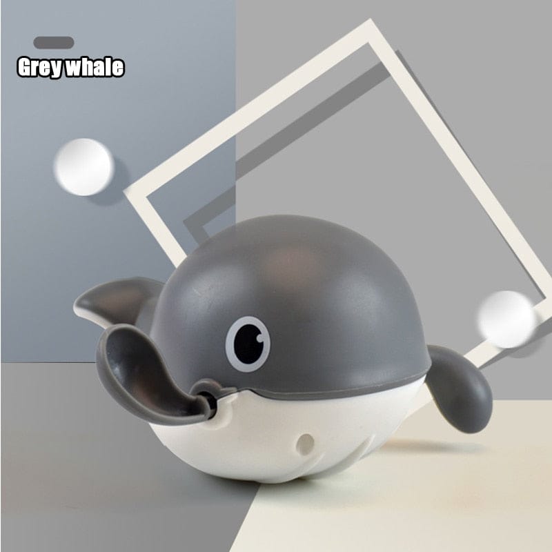 Baby Essentials-8 Grey Whale Baby Bath Toys for Fun
