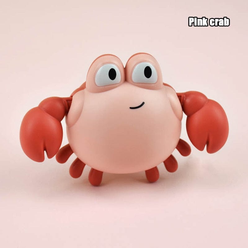 Baby Essentials-8 Pink Crab Baby Bath Toys for Fun