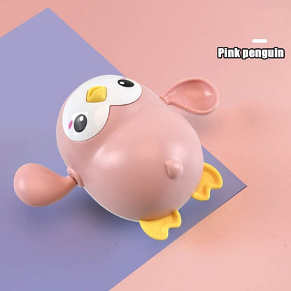 Baby Essentials-8 Pink Penguin Baby Bath Toys for Fun