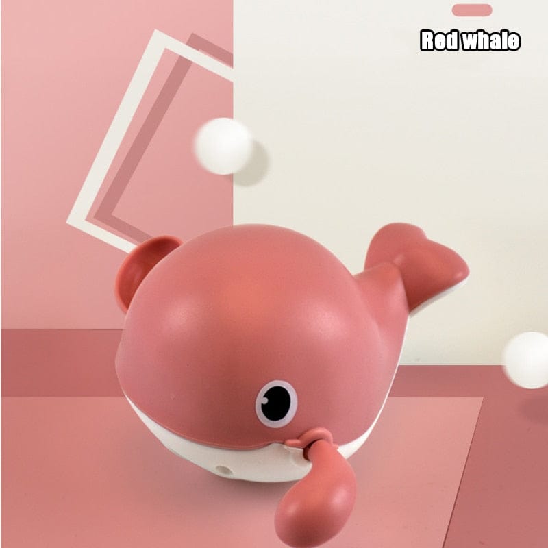 Baby Essentials-8 Red Whale Baby Bath Toys for Fun