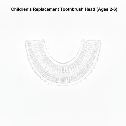Cosy Snuggles Baby Care Replacement Brush Head - Ages 2-6 Years U-Shaped Baby Toothbrush – 360° Silicone Electric Toothbrush for Kids