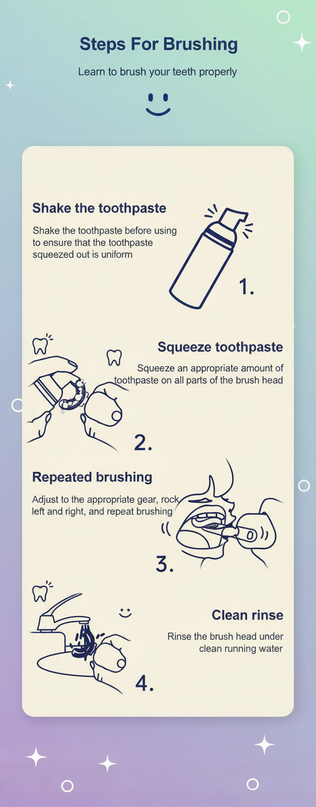 Cosy Snuggles Baby Care U-Shaped Baby Toothbrush – 360° Silicone Electric Toothbrush for Kids