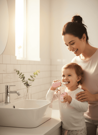 Cosy Snuggles Baby Care U-Shaped Baby Toothbrush – 360° Silicone Electric Toothbrush for Kids