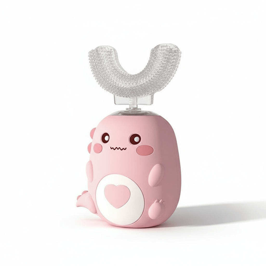 Cosy Snuggles Baby Care U-Shaped Baby Toothbrush – 360° Silicone Electric Toothbrush for Kids