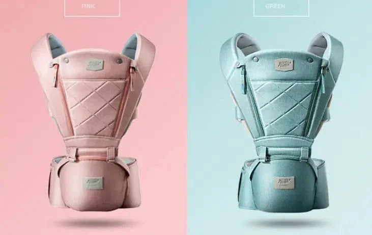 Cosy Snuggles Baby Carrier with Bass Bear Hip Seat for Front Carry