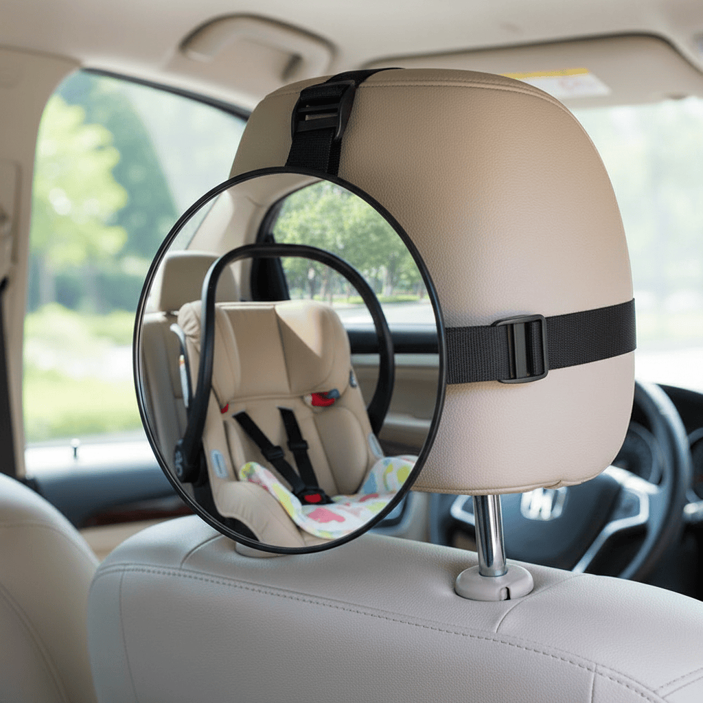 Cosy Snuggles Black Baby View Back Seat Mirror