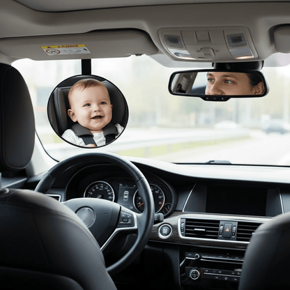 Cosy Snuggles Black Baby View Back Seat Mirror
